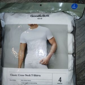 Good fellow men's white t shirt multipack